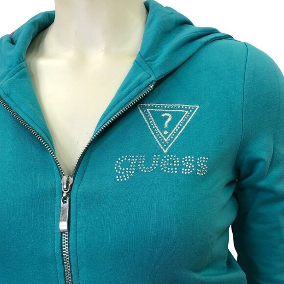 GUESS FULL ZIP HOODIE SM NEW WITH TAG - Picture 2 of 7